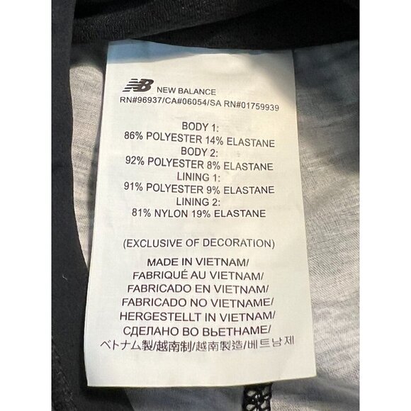 New Balance Impact 3" Shorts Size XL White Black Brief Lined Wicking Fabric NWT‎ - Picture 13 of 16